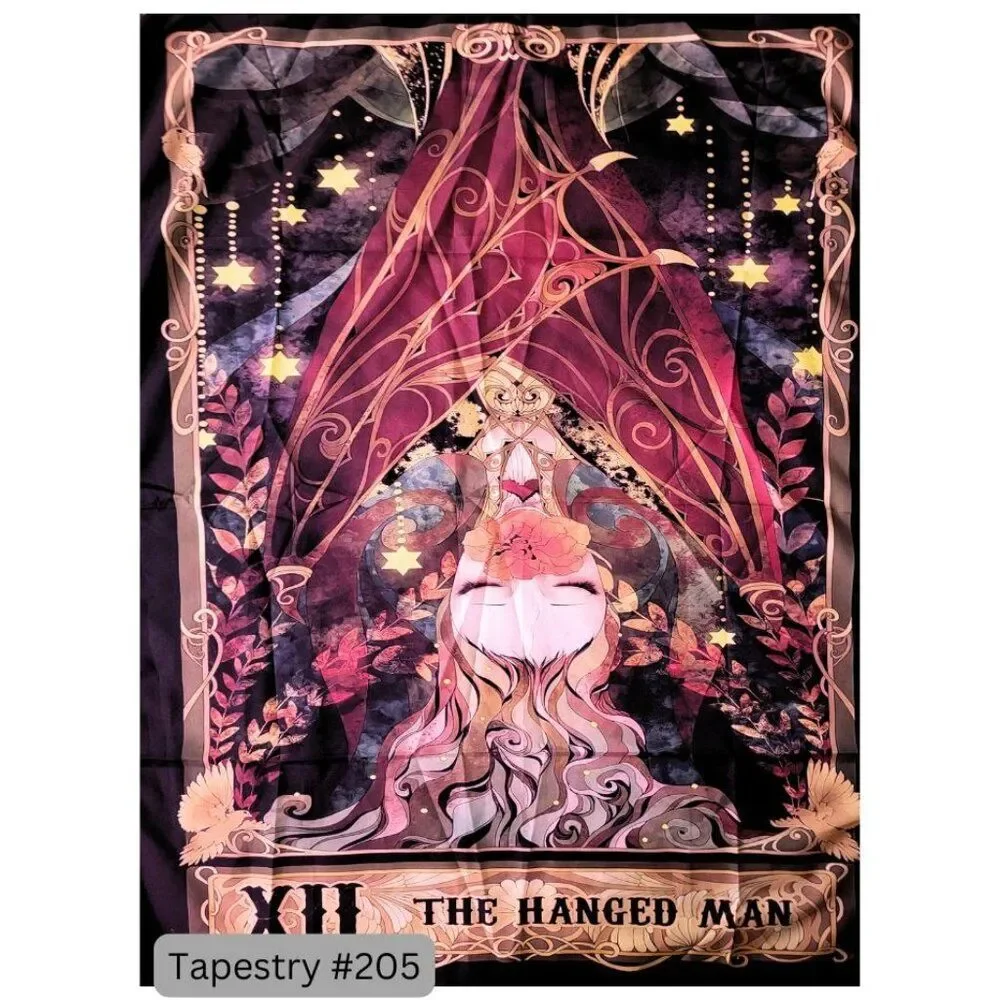 The Hanged Man Tarot Card Tapestry Hanging Wall Decor‎